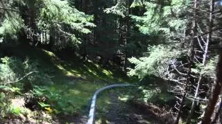 Sommer Rodelbahn in Mieders, Stubaital, Austria