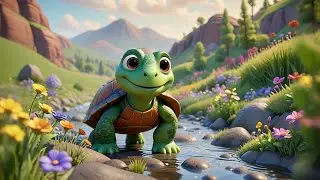 The Tiny Turtle&rsquo;s Big Adventure 🐢🗺️ | Fun Learning Story for Kids | Animal and Nature Exploration