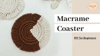 Macrame Coaster DIY | Boho Room Decor | Gift Ideas