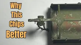 Следующий уровень сколов от лака для волос на грузовике Miniart 1/35 Wrecker.