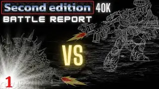 40k Second Edition Battle Report (1) Ork vs Space Marines 1500pts