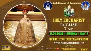 11.01.2026 | Novena Day 7 | English Live Mass | Infant Jesus Shrine, B'lore
