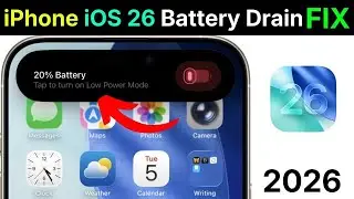 iPhone Battery Drain After iOS 26 Update Fix | iOS 26 Battery Life Issue | iPhone Battery Draining
