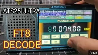 ATS 25 Ultra - Decode FT8 Test & Send to PC