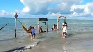 Cabana SUN BEACH, praia de Coroa Vermelha, excelente, dia lindo 👍✌️