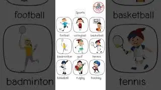 Sports Name for Kids in English | Learning English for Kids | Word Meaning #shorts #shorts