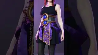 Making my own Warcraft Xal'atath corset! 🙏 #diycrafts #cosplay