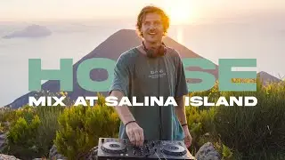 Sunset house mix from the highest point of the Aeolian Islands | aerial footage & summer vibe
