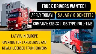 Truck Driving Jobs in Latvia, Europe | Competitive Salary & Benefits | Trucking Vlog Apply Now!