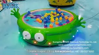 EPARK Magnetic Frog Fishing Entertainment Game Machine Frog Children's Electric Fishing Machine