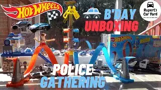 Unboxing 2021 New Hot Wheels Loop & Launch Track Set | Police Car Racing & Gathering| Lego Transport