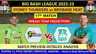THU vs HEA 17th BBL Match prediction in Tamil | THU vs HEA Dream11 Prediction | THU vs HEA |