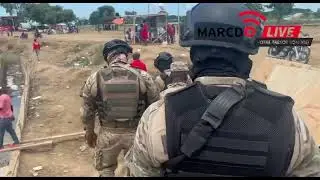 PNH ranfose sekirite a Twa (3) backup polifront ap&egrave;n debake nan espas travay la sou kanal la Jodia
