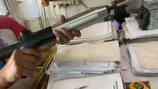 DIY air gun from toilet pump simple toys air gun