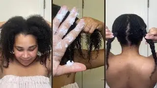 (ASMR) Styling my FRESHLY washed NATURAL 4a hair!!! 
