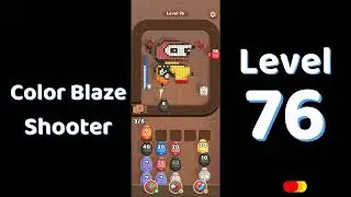 Color Blaze Shooter Level 76 🔫🎨 | Satisfying Gameplay | Solutionguruji