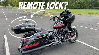 Remote Lock Installed! #harleydavidson #roadglidecvo #tourpack