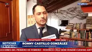 Conozca, quién es Ronny Castillo, y su labor al frente del Partido Aquí Costa Rica Manda.