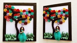 Woolen Craft Wall hanging ll Best of waste woolen Wall hanging Ideas l Home decor Wall hanging Ideas