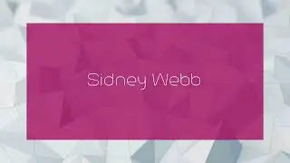 Sidney Webb - appearance