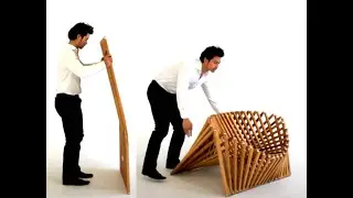transforming chair design (rising chair) by Robert van Embricqs