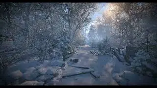 Snowy environment Unreal Engine 5