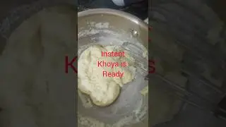 instant khoya recipe/khoya from scraches/khoya from milk powder