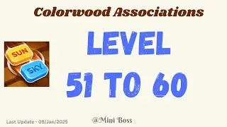 Colorwood Association Level 51 - 60  Answers | Relaxing Word Association Puzzle 🧩