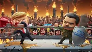🇺🇸 TRUMP vs 🇻🇪 MADURO BOSS| GeoRumble 🥊 (Animated WWE Parody ) #GeoRumble #FunnyPolitics