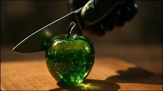 Glass Apple ASMR #asmr #ai #glassapple  #asmrsounds #asmrfood 