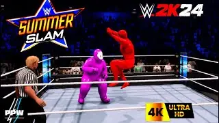 Among Us Vs Fall Guys 2K24 WWE - Power Punch Wrestling Prelims 001 FULL FIGHT
