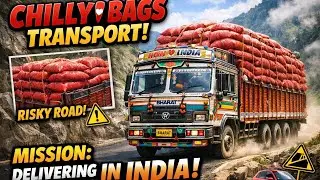 Chilly Bag Transport 🚛| Dangerous Ghat Road Challenge | Truck Masters India Simulator | AKGamings007