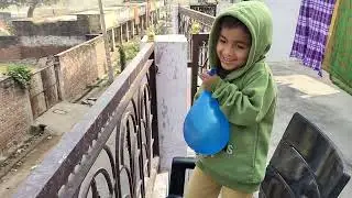 😈Jumping on Water🌊Balloon🎈Popping🍾🍾🎈🎈🤯🤯💦💦