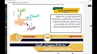 القوة المغناطيسية الناتجه عن مرور تيار في سلك مستقيم 