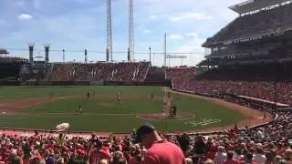 Run batted in (slowly)