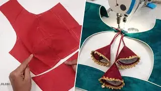 Trending Blouse Latkan Design / New and Unique Latkan Making at Home / Latkan Banane ka Tarika