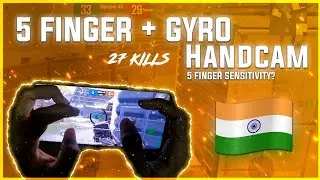 5 Finger + Gyro || Handcam 5 Finger sensitivity || RN 9 Pro Max || Pubg mobile || Anxious gamer