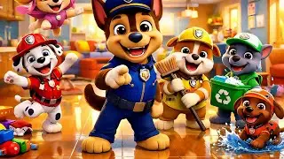 Paw Patrol Clean Home 🧹🏠 | Fun Cleaning Cartoon for Kids