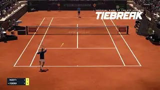 TIEBREAK - Lorenzo Musetti Vs Roger Federer I Rome Masters I Legendary AI (PS5)