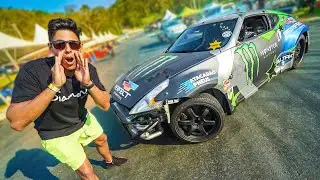 VOU CORRER COM UM CARRO PROFISSIONAL DE DRIFT 😮