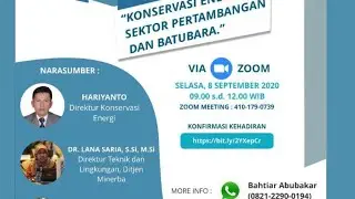 KONSERVASI ENERGI DI SEKTOR PERTAMBANGAN DAN BATUBARA