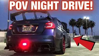 POV NIGHT DRIVE IN MY LOUD SUBARU WRX!