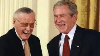 THE ANECDOTE OF STAN LEE AND GEORGE BUSH #mcu #stanlee #spiderman