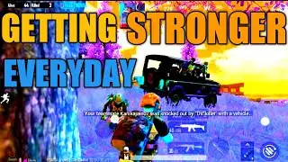 GETTING STRONGER EVERYDAY || PUBG MOBILE || MONTAGE GAME PLAY