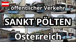 Sankt Pölten, Österreich. öffentlicher Verkehr