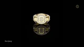 Pave Stones Design Wide Classic Ring #usa #ring #ivevar #viralvideo