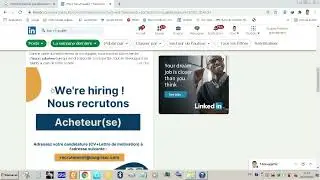 trouvez les emplois-stages qui vous intéresse sur LINKEDIN