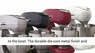 Hamilton Beach Eclectrics All-Metal 12-Speed Electric Stand Mixer Tilt-Head, 4.5Q, Pouring Shield