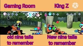 Nine tails to remember comparison, Friday night funkin Naruto Glitch (Old vs New) (fnf pibby)