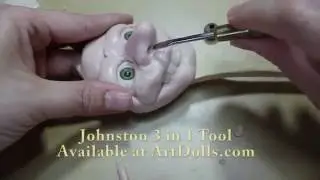 Sculpting a Spoon Doll Witch Face, Part 3 - ArtDolls.com & MakingFairies.com
